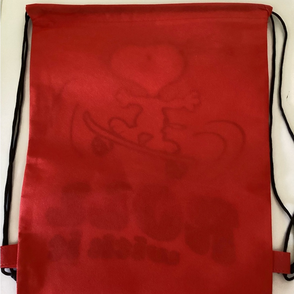 Red Snoopy Drawstring Backpack - Picture 4 of 4
